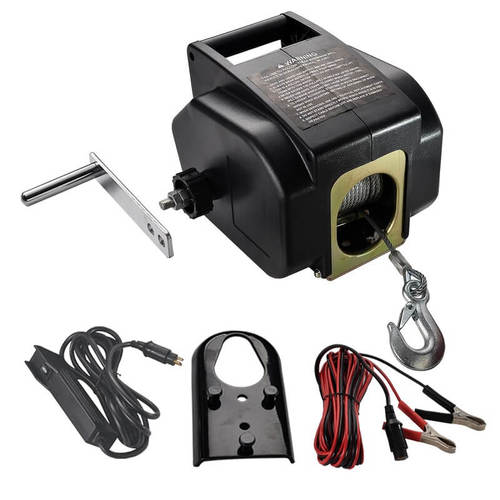 כננת משיכה ניידת 3000LBS חיבור 12V
