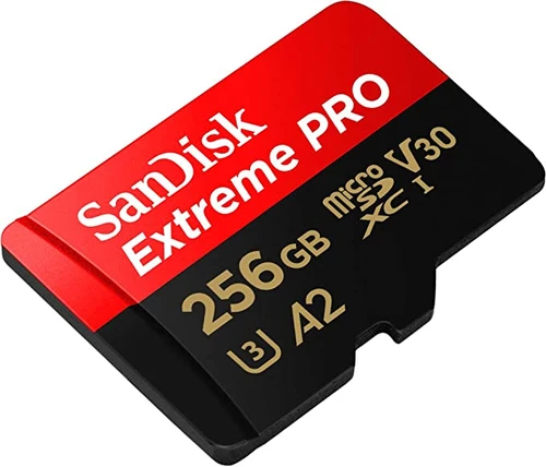כרטיס זיכרון SanDisk Extreme Pro microSDXC SDSQXCD-256G A2 V30 נפח 256GB