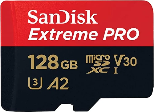 כרטיס זיכרון SanDisk Extreme Pro microSDXC SDSQXCD-128G A2 V30 נפח 128GB
