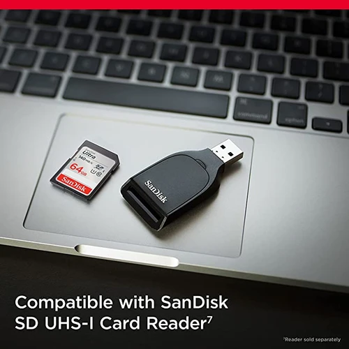 כרטיס זיכרון SanDisk Ultra SDSDUNB-064G 64GB SD נפח 64GB