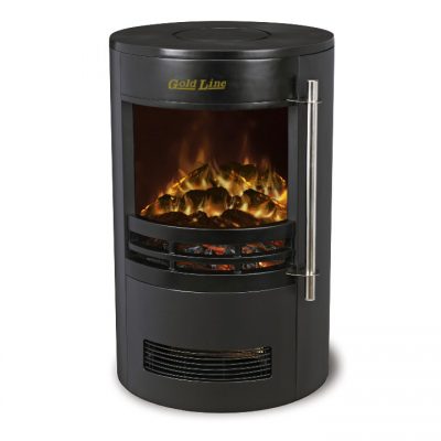 תנור קמין חימום דקורטיבי עגול חבית ELEGANT ATL-2909
