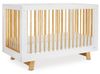 מיטת תינוק מולי עם 3 מצבי גובה למזרן 120 על 60 ס"מ - לבן/טבעי