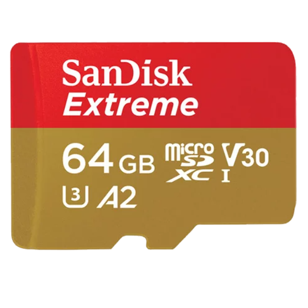 כרטיס זיכרון  SANDISK MICRO SD  EXTREME SDSQXAH-064GB