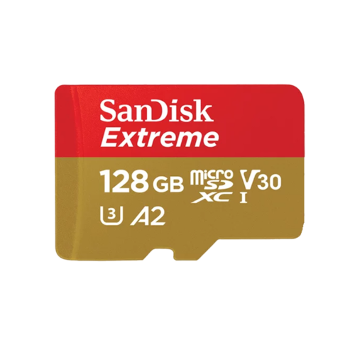 כרטיס זיכרון SANDISK MICRO SD EXTREME SDSQXAA-128GB
