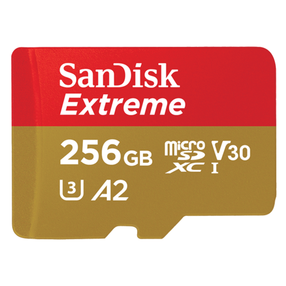 כרטיס זיכרון SANDISK MICRO SD EXTREME SDSQXAV-256GB