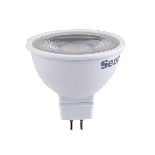נורת לד אור חם 12V 7.5W GU5.3 MR16 semicom
