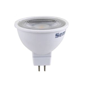 נורת לד אור חם 12V 7.5W GU5.3 MR16 semicom