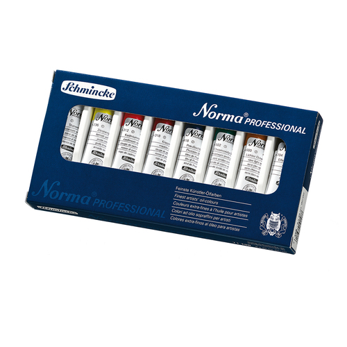 סט 8 צבעי שמן NORMA Professional (גווני יסוד)