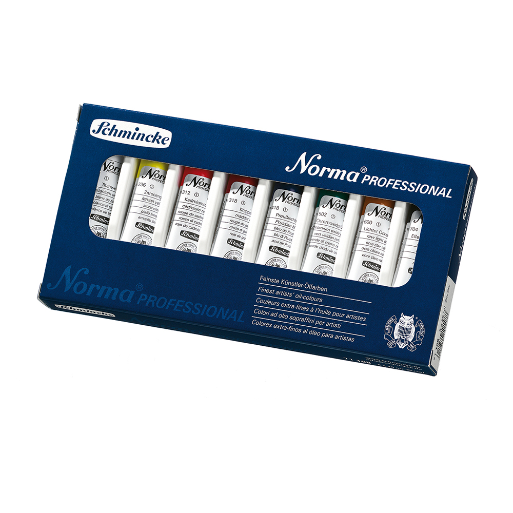 סט 8 צבעי שמן NORMA Professional (גווני יסוד)