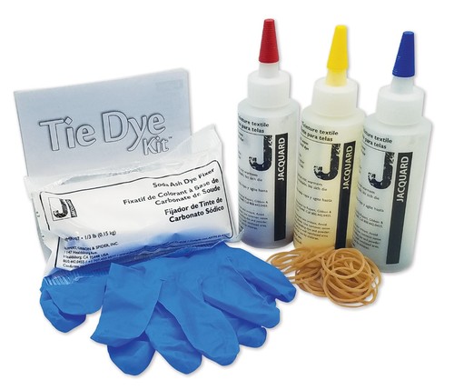 ערכת טאי דאי TIE DYE KIT ב-3 גוונים (צהוב,כחול,אדום)