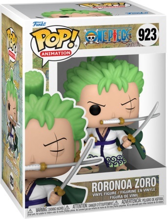 בובת פופ אנימה: וואן פיס - רורונואה זורו - Funko POP! Anime: One Piece - Roronoa Zoro #923