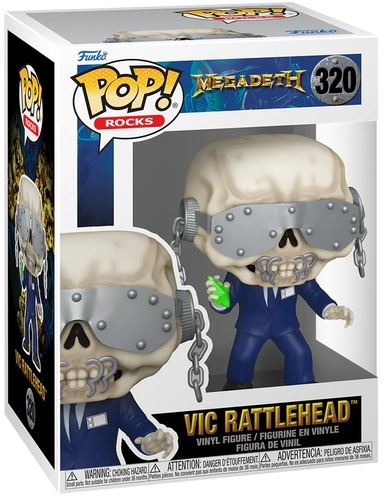 בובת פופ רוק: מגהדת - ויק ראטלהד - #320 Funko POP! Rock: Megadeth - Vic Rattlehead