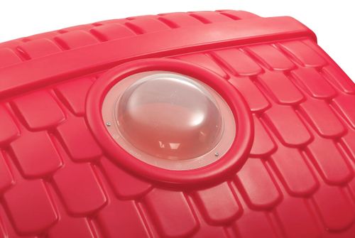 מתקן חצר לילדים מועדון עם גשר, 2 מגלשות, פינות מסתור וחלונות תצפית 8023