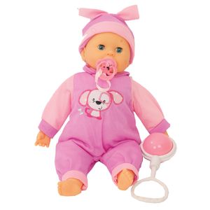 יהלי - בובת תינוקת משמיעה קולות מציצת מוצץ ובכי