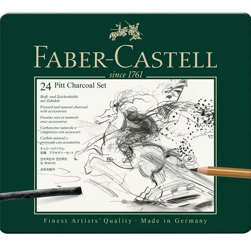 סט רישום בפחם 24 חלקים Pitt Charcoal Set