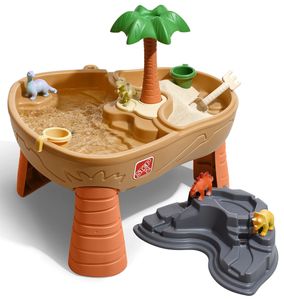 שולחן פעילות דינוזאורים למשחק בחול ובמים עם 7 אביזרים 8745