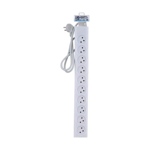רב שקע 10 + כבל עד 1 מטר Semicom SW-MS10-1M