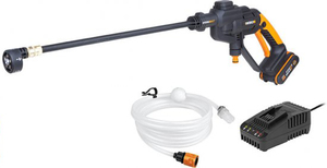 אזל במלאי - גוף מכונת שטיפה בלחץ נטענת + 2 אמפר Worx Hydroshot WG620E.91 20V  