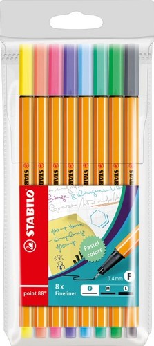 סט 8 עטי סטבילו 0.4 מ