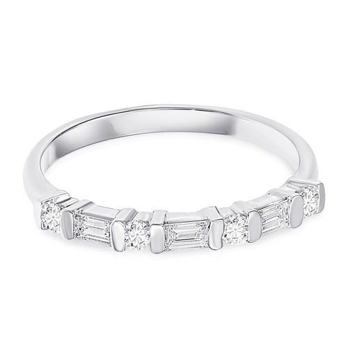 טבעת יהלומים באגטים 0.34ct מקולקציית 
