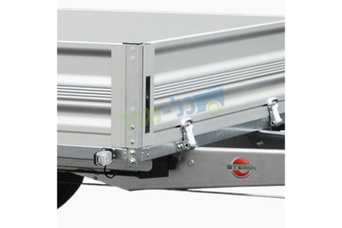 נגרר פתוח דו סרני אלומניום עם בלמים 3.01X1.83 למשקל 2700 ק