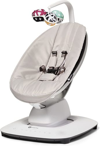 ממרו mamaroo מפוארת צבע אפור - דגם 5.0 נדנדה לתינוק בטכנולוגיה מתקדמת, אפשרות חיבור לבלוטוס, עם 5 תנועות נדנוד יחודיות.- אפור 