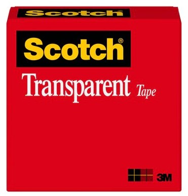 סרט דבק שקוף קריסטל SCOTCH TRANSPARENT