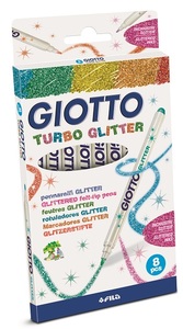 טושים נוצצים 1/8 Giotto Turbo Glitter