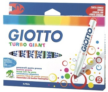 טושים ענקיים 1/12 Giotto Turbo Giant