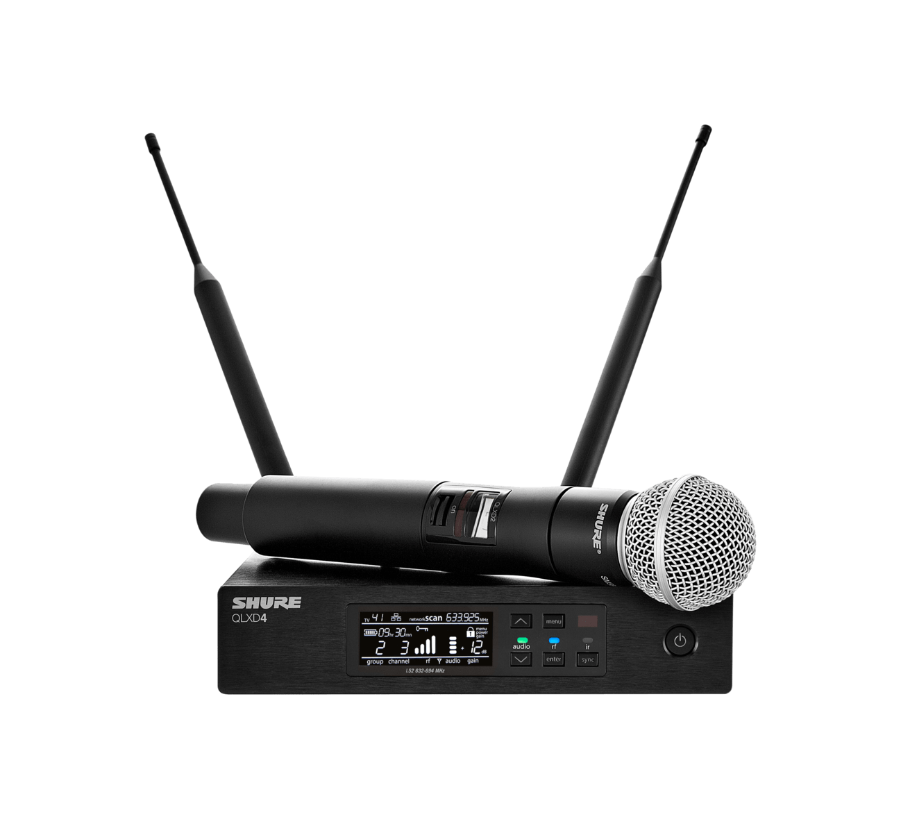 מיקרופון אלחוטי   SHURE QLXD24E/SM58