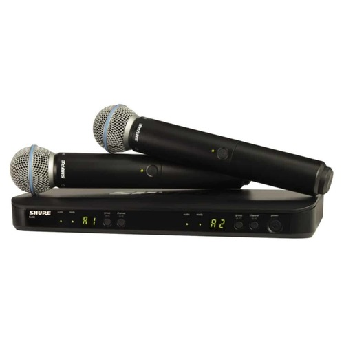 זוג מיקרופונים אלחוטיים SHURE BLX288E/B58