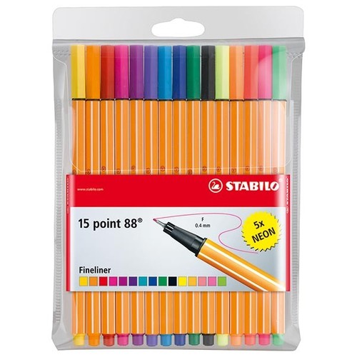 סט עט פוינט 88 1/15 Stabilo