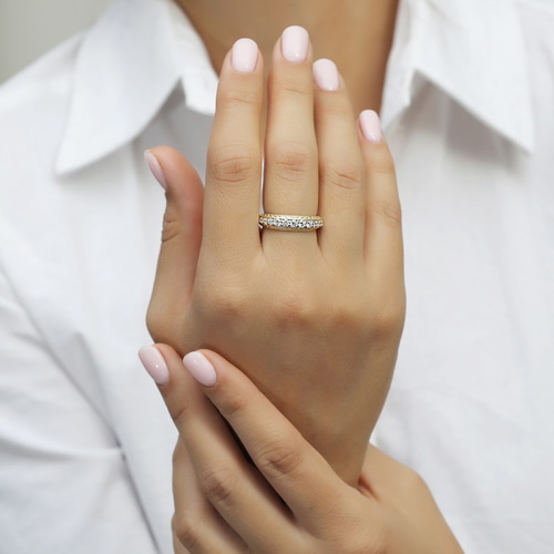 טבעת יהלומים 0.57ct מקולקציית 