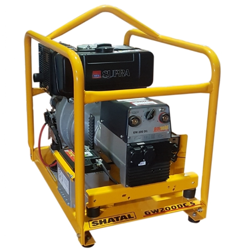 רתכת גנרטור מנוע דיזל והתנעה חשמלית SHATAL GW200DC-DS 4000W
