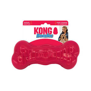 קונג ביזלס עצם L צעצוע מנצנץ ומצפצף לכלב גדול KONG Beezles Bone