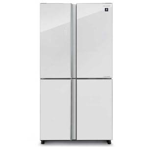 מקרר 4 דלתות 525 ליטר Sharp SJ-8590-WH זכוכית לבנה