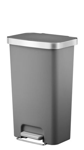 פח אשפה מלבני 45 ליטר אפור מט ECO HANA