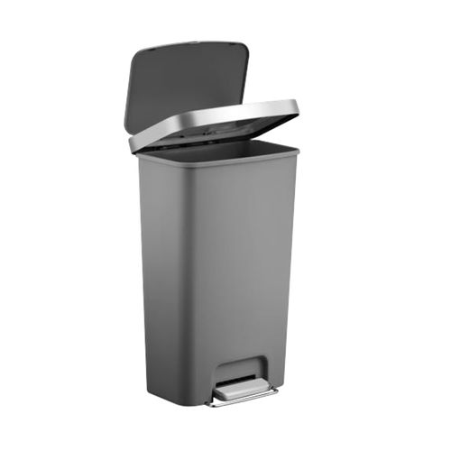 פח אשפה מלבני 45 ליטר אפור מט ECO HANA