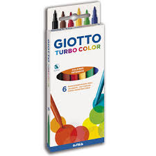 טושים דקים 1/6 Giotto Turbo Color