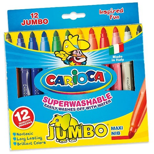 טושים עבים 1/12 Carioca