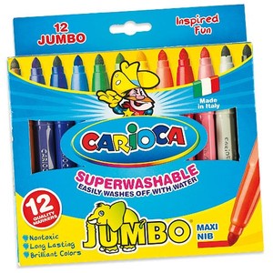 טושים עבים 1/12 Carioca