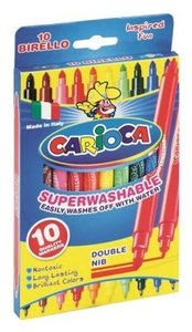 טושים דקים דו צדדיים 1/10 Carioca