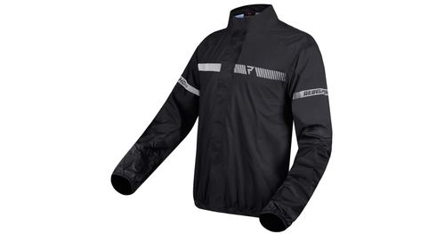 מעיל סערה רבל הורן שחור - REBELHORN HORIZON RAIN JACKET