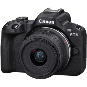 מצלמת מירורלס ועדשה Canon EOS R50 Kit + 18-45mm בצבע שחור