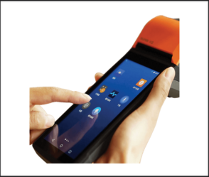 עמדת מכירה ניידת V2 מסך 5.4′ ללא אשראי Sunmi