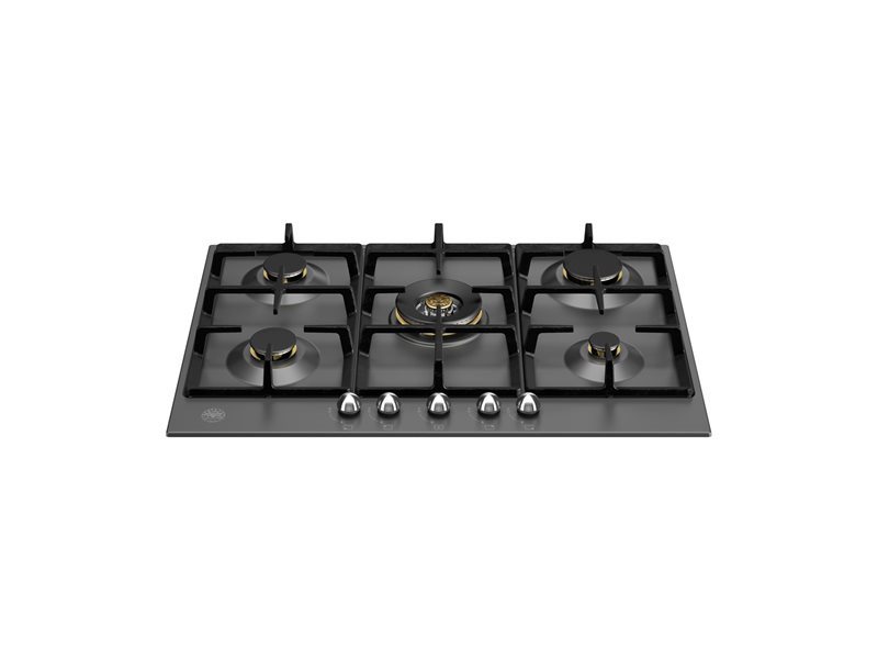 כיריים גז 75 ס"מ BERTAZZONI P755CHERNE שחור מט מבערי פליז