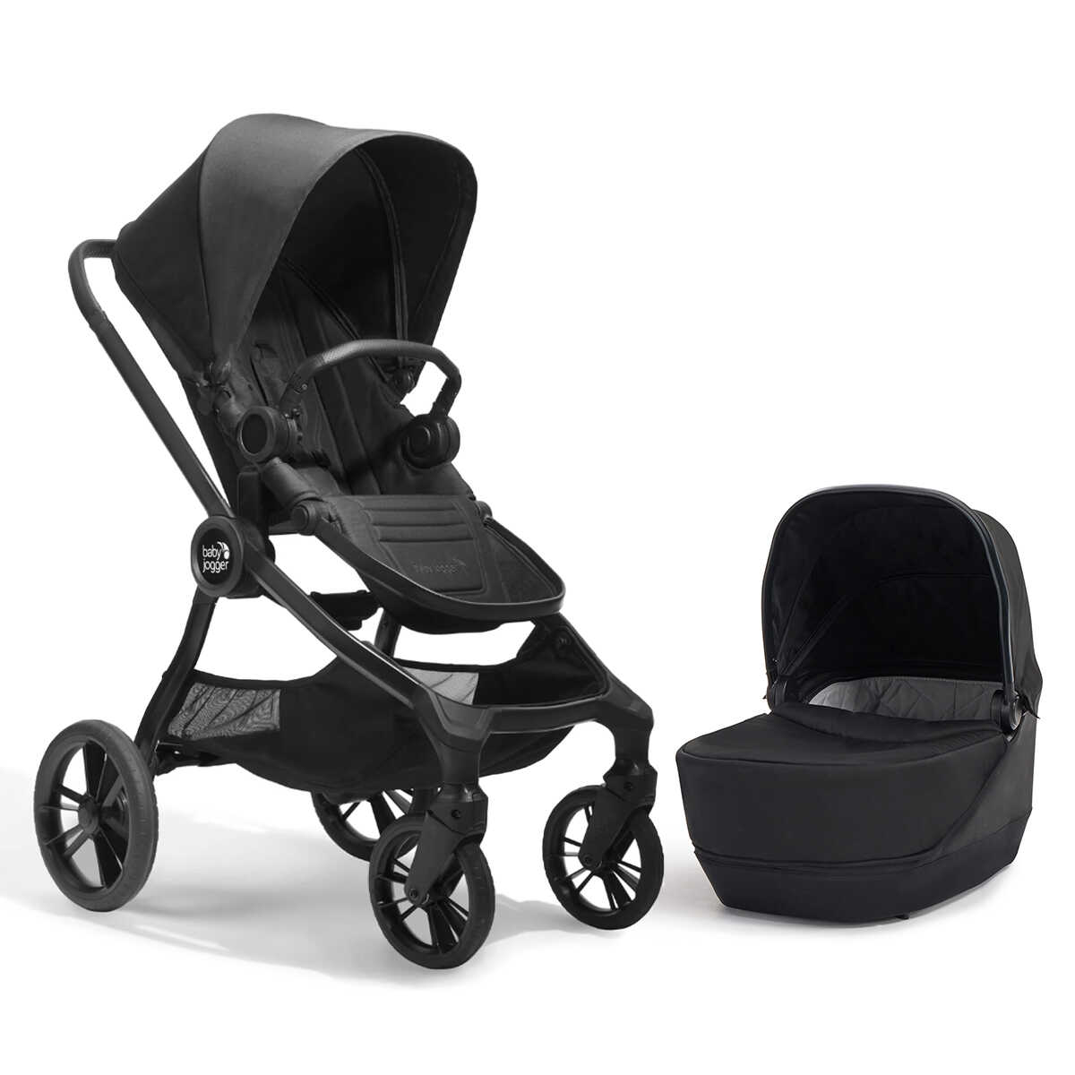 עגלה לתינוק משולבת עם סל שכיבה סיטי סייטס City Sights Stroller - שחור בייבי ג