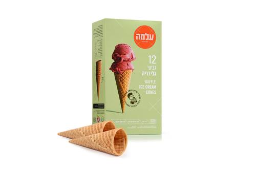 גביעי וופל גלידריה 12 יח'