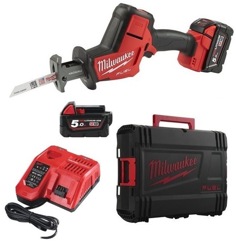 מסור חרב קומפקטי 18V + שתי סוללות 5.0AH מבית Milwaukee