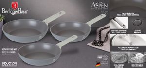 סט 3 מחבתות BERLINGERHAUS ASPEN BH-7075